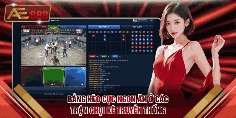 Bảng kèo cực ngon ăn ở các trận chọi kê truyền thống