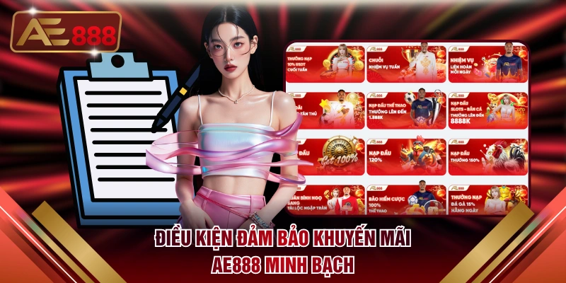 Điều kiện đảm bảo khuyến mãi AE888 minh bạch