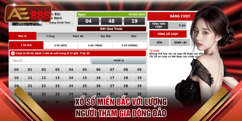 Xổ số miền Bắc với lượng người tham gia đông đảo